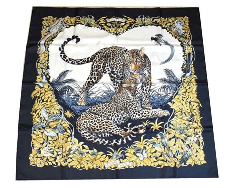 hermes leopard scarf